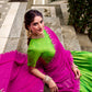 Lorenvalley Fashion Parrot Green Poly Cotton Zari Weaving Work Lehenga Choli with Dupatta - Swadesiicart