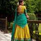 Lorenvalley Fashion Yellow Poly Cotton Zari Weaving Work Lehenga Choli with Dupatta - Swadesiicart