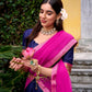 Lorenvalley Fashion Navyblue Poly Cotton Zari Weaving Work Lehenga Choli with Dupatta - Swadesiicart