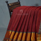 Kalanetha Maroon Colour Zari Kanchi Style Pure Narayanpet Cotton Saree By Gayathri Reddy Designer Studio | Swadesiicart