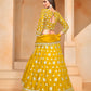 Anaita Yellow Embroidered Heavy Organza Designer Lehenga With Blouse