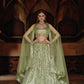 Anaita Green Net Lehenga Choli With Embroidery & Sequence Work