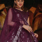 Anaita Violet Net Lehenga Choli With Embroidery & Sequence Work