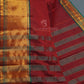 Kalanetha Maroon Colour Zari Kanchi Style Pure Narayanpet Cotton Saree By Gayathri Reddy Designer Studio | Swadesiicart