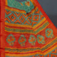 Sea Green Colour With Orange Blouse Cotton Brasso Saree By Gayathri Reddy Designer Studio | Swadesiicart