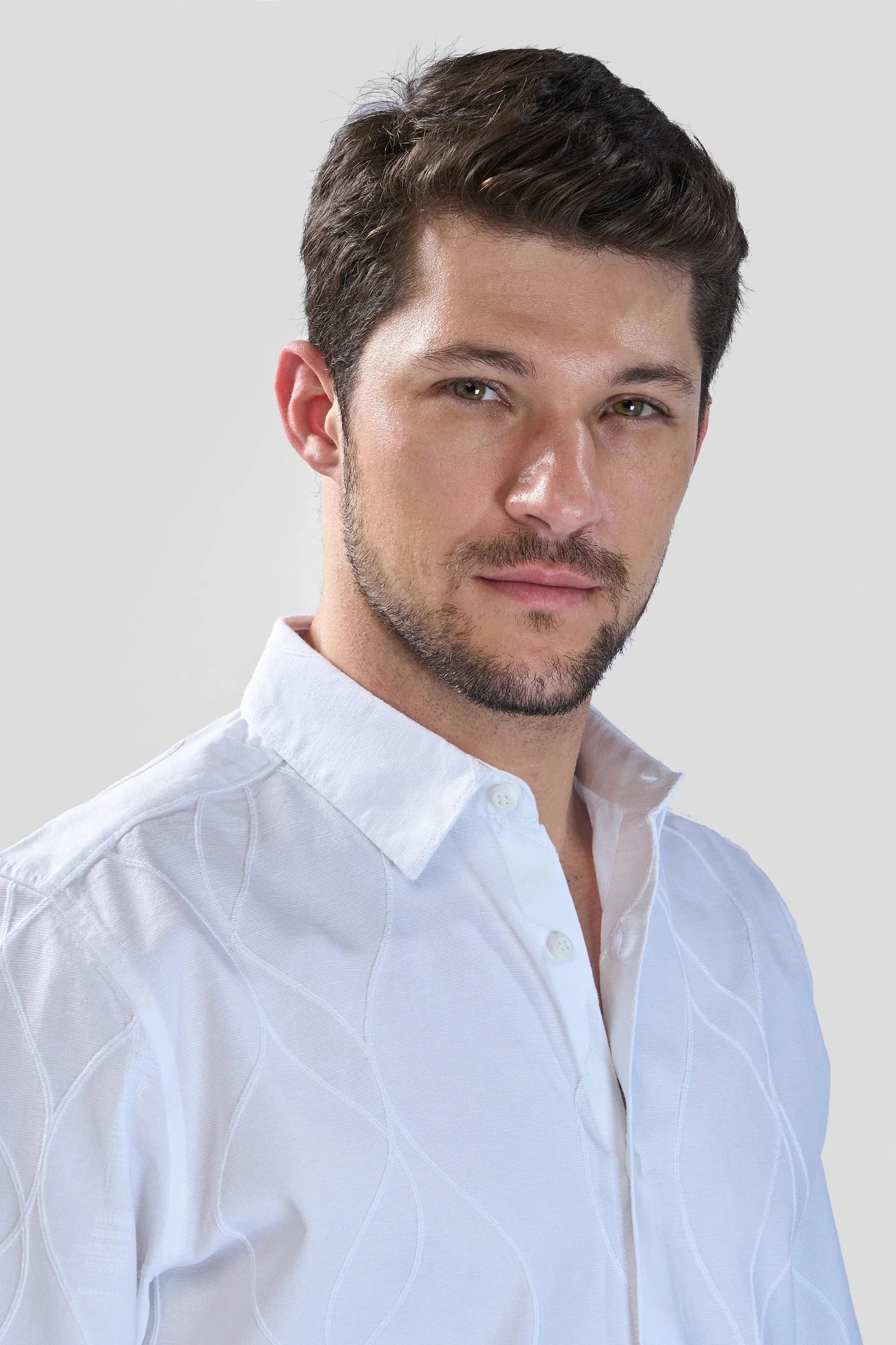 Xkind White Embroidery Full Sleeve Shirt | Swadesiicart