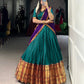 Lorenvalley Fashion Firozi Narayan Pet Silk Zari Weaving Work Lehenga Choli with Dupatta | Swadesiicart