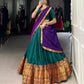 Lorenvalley Fashion Firozi Narayan Pet Silk Zari Weaving Work Lehenga Choli with Dupatta | Swadesiicart