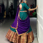 Lorenvalley Fashion Firozi Narayan Pet Silk Zari Weaving Work Lehenga Choli with Dupatta | Swadesiicart