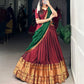 Lorenvalley Fashion Maroon Narayan Pet Silk Zari Weaving Work Lehenga Choli with Dupatta | Swadesiicart