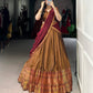 Lorenvalley Fashion Mustard Narayan Pet Silk Zari Weaving Work Lehenga Choli with Dupatta - Swadesiicart