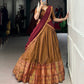 Lorenvalley Fashion Mustard Narayan Pet Silk Zari Weaving Work Lehenga Choli with Dupatta - Swadesiicart