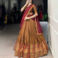 Lorenvalley Fashion Mustard Narayan Pet Silk Zari Weaving Work Lehenga Choli with Dupatta - Swadesiicart