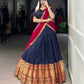 Lorenvalley Fashion Navyblue Narayan Pet Silk Zari Weaving Work Lehenga Choli with Dupatta | Swadesiicart