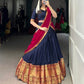 Lorenvalley Fashion Navyblue Narayan Pet Silk Zari Weaving Work Lehenga Choli with Dupatta | Swadesiicart