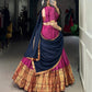Lorenvalley Fashion Pink Narayan Pet Silk Zari Weaving Work Lehenga Choli with Dupatta - Swadesiicart