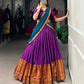 Lorenvalley Fashion Purple Narayan Pet Silk Zari Weaving Work Lehenga Choli with Dupatta - Swadesiicart