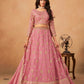 Anaita Pink Organza Lehenga Choli With Heavy Embroidery Work