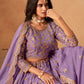 Anaita Lavender Organza Lehenga Choli With Heavy Embroidery Work