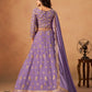 Anaita Lavender Organza Lehenga Choli With Heavy Embroidery Work