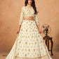 Anaita White Organza Lehenga Choli With Heavy Embroidery Work