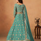 Anaita Sky Blue Organza Lehenga Choli With Heavy Embroidery Work