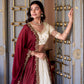 Lorenvalley Off White Vichitra Silk Zari Weaving Work Lace Border Belt with Sequins Lace Touch Up Lehenga Choli with Dupatta | Swadesiicart