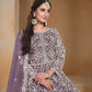 Anaita Lavender Embroidered Net Anarkali Suit