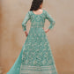 Anaita Sea Green Embroidered Net Anarkali Suit
