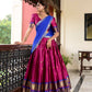 Lorenvalley Pink Cotton Silk Weaving Work With Paithani Concept Lehenga Choli | Swadesiicart