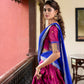 Lorenvalley Pink Cotton Silk Weaving Work With Paithani Concept Lehenga Choli | Swadesiicart