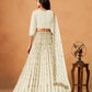 Anaita White Art Silk Lehenga Choli With Embroidery Work
