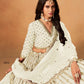 Anaita White Art Silk Lehenga Choli With Embroidery Work