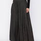 Juniper Women Black Rayon Printed Flared Palazzo | Swadesiicart
