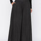 Juniper Women Black Rayon Printed Flared Palazzo | Swadesiicart