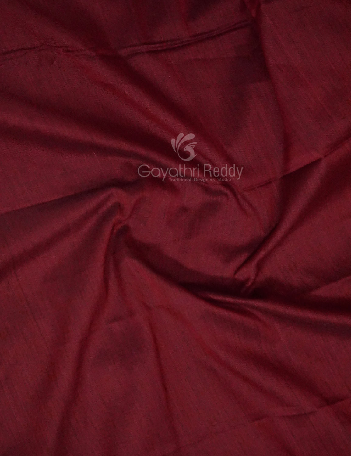 Kalanetha Maroon Colour Zari Kanchi Style Pure Narayanpet Cotton Saree By Gayathri Reddy Designer Studio | Swadesiicart
