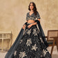 Anaita Black Heavy Art Silk Lehenga Choli With Embroidery Work