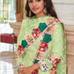 Anaita Green Faux Georgette Plazzo Suit With Embroidery & Sequins Work