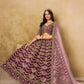 Anaita D Purple Art Silk Lehenga Choli With Heavy Embroidery Work