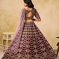 Anaita D Purple Art Silk Lehenga Choli With Heavy Embroidery Work