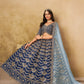 Anaita Teal Blue Art Silk Lehenga Choli With Heavy Embroidery Work