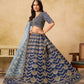 Anaita Teal Blue Art Silk Lehenga Choli With Heavy Embroidery Work
