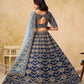 Anaita Teal Blue Art Silk Lehenga Choli With Heavy Embroidery Work