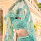 Anaita Turquoise Net Lehenga Choli With Embroidery & Sequence Work
