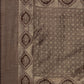 Saree Mall Brown Ethnic Motifs Linen Blend Banarasi Saree | Swadesiicart