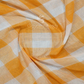 Cream And Orange Coloured With Checks Pure Mangalgiri Cotton Saree By Gayathri Reddy Designer Studio | Swadesiicart