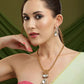 Kundan Antique Finish Earrings and Necklace set - Ruby Raang | Swadesiicart