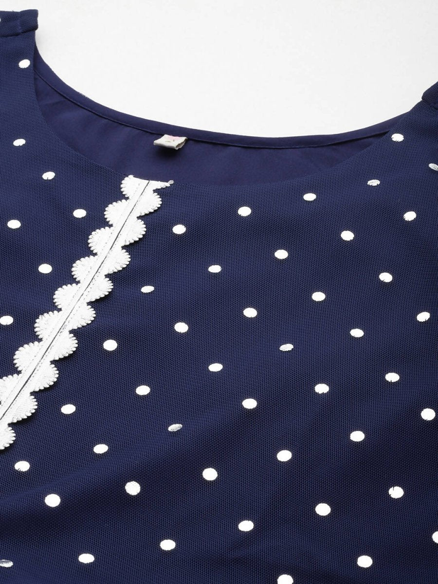 Ahalyaa Women's Traditional wear Ethnic Dress - Navy Blue | Swadesiicart