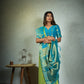 Vardha Lime Green Golden Zari Banarasi Chiffon Saree | Swadesiicart