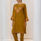 HOUSE OF KARI Floral Embroidered Chikankari Kurta With Palazzo | Swadesiicart